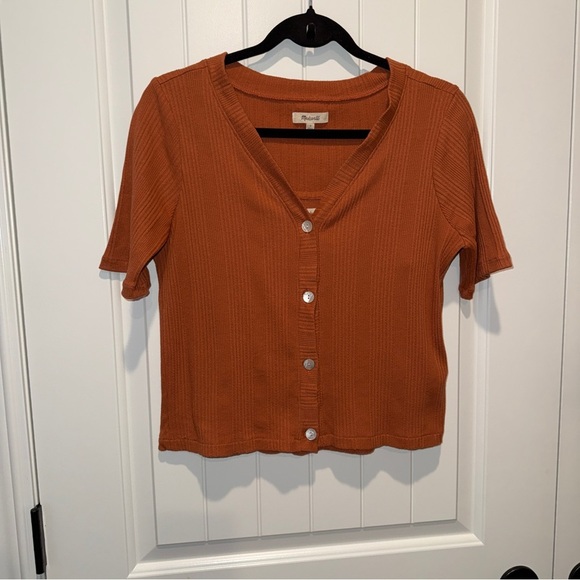 Madewell Terracotta Twinset Cardigan Top 2 Pieces - Picture 15 of 15